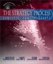 Cover of: The strategy process by Henry Mintzberg ... [et al.].