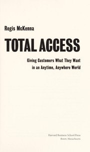 Cover of: Total access | Regis McKenna