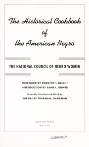 Cover of: The historical cookbook of the American Negro