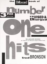 Cover of: The Billboard book of number one hits by Fred Bronson