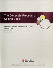 Cover of: The complete procedure coding book | Shelley C. Safian