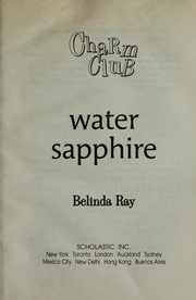 Cover of: WATER SAPPHIRE (CHARM CLUB) by 