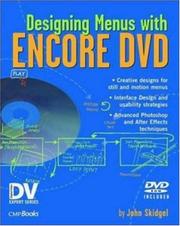 Cover of: Designing menus with Encore DVD