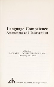 Cover of: Language competence: assessment and intervention