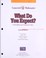 Cover of: What Do You Expect (Prentice Hall Connected Mathematics)