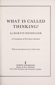 Cover of: What Is Called Thinking