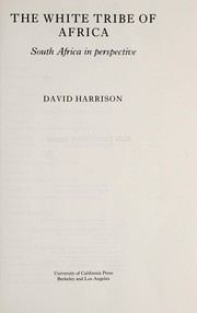 Cover of: The white tribe of Africa by David Harrison