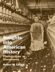 Cover of: Insights into American history: photographs as documents