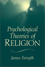 Cover of: Psychological Theories of Religion