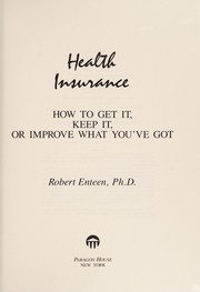Cover of: Health insurance by Robert Enteen