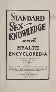 Cover of: Standard sex knowledge and health encyclopedia | Stephen T. Bayles