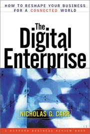 Cover of: Digital Enterprise  by Nicholas G. Carr