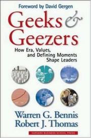 Cover of: Geeks and Geezers by Warren G. Bennis, Robert J. Thomas