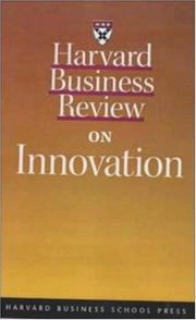 Cover of: Harvard Business Review on Innovation