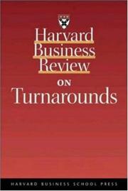 Cover of: Harvard Business Review on Turnarounds