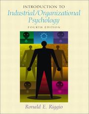 Cover of: Introduction to Industrial/Organizational Psychology (4th Edition) by Ronald E. Riggio