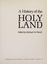 Cover of: A history of the Holy Land
