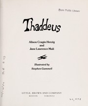 Cover of: Thaddeus