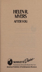 Cover of: After You by Helen R. Myers