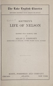 Cover of: Southey's L̲i̲f̲e̲ o̲̲f̲ N̲̲e̲l̲s̲o̲n̲ by Robert Southey