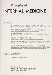 Cover of: Harrison's principles of internal medicine by J. Larry Jameson