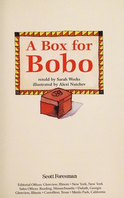 Cover of: A box for Bobo by Sarah Weeks