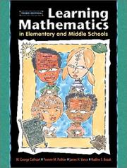 Cover of: Learning mathematics in elementary and middle schools