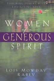 Cover of: Women of a Generous Spirit
