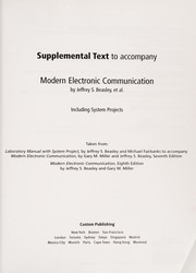 Cover of: Modern electronic communication (Supplemental text) | Beasley, Jeffrey S., et al