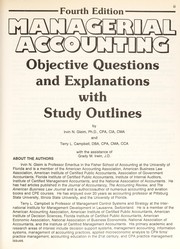 Cover of: Managerial Accounting Objective Questions and Explanations | Irvin N. Gleim