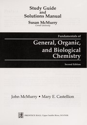 Cover of: Study guide and solutions manual for Fundamentals of general, organic, and biological chemistry