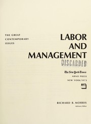 Cover of: Labor and management. | 