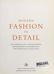 Cover of: Modern fashion in detail by Claire Wilcox