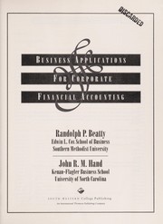 Cover of: Business Applications in Corporate Financial Accounting | Beatty