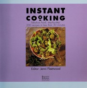 Cover of: Instant cooking | Jenni Fleetwood