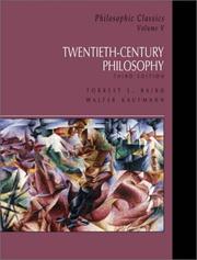 Cover of: Philosophic classics | 