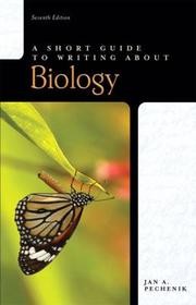 A short guide to writing about biology by Jan A. Pechenik