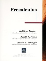 Cover of: Precalculus by Judith A. Beecher