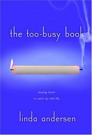Cover of: The Too-Busy Book by Linda Andersen