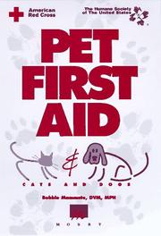 Cover of: Pet First Aid by Bobbie Mammato, Bobbie Mammato