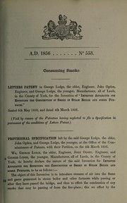 Cover of: Specification of George Lodge the elder, John Ogden, and George Lodge the younger | Lodge, George the Elder