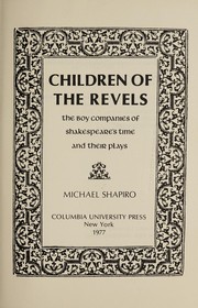 Cover of: Children of the revels | Shapiro, Michael