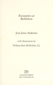 Cover of: Encounters at Bethlehem | Jean Jones Andersen