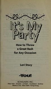 Cover of: It's My Party (All About You) by 