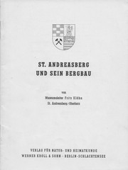 Cover of: St. Andreasberg und sein Bergbau by 