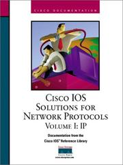 Cover of: CISCO IOS Solutions for Network Protocols Volume I: IP