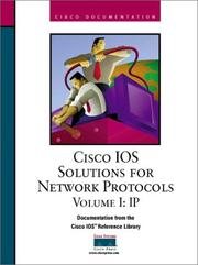 Cover of: CISCO IOS Solutions for Network Protocols Volume I by Inc. Cisco Systems