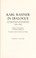 Cover of: Karl Rahner in dialogue