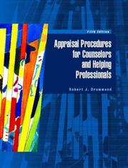 Cover of: Appraisal Procedures for Counselors and Helping Professionals (5th Edition)