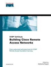 Cover of: Building Cisco remote access networks by Catherine Paquet